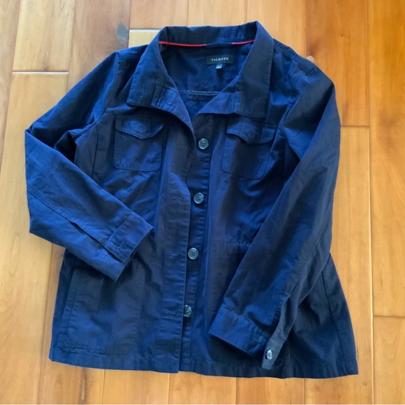 Talbots Jackets & Blazers - Talbots navy blue cotton jacket size L